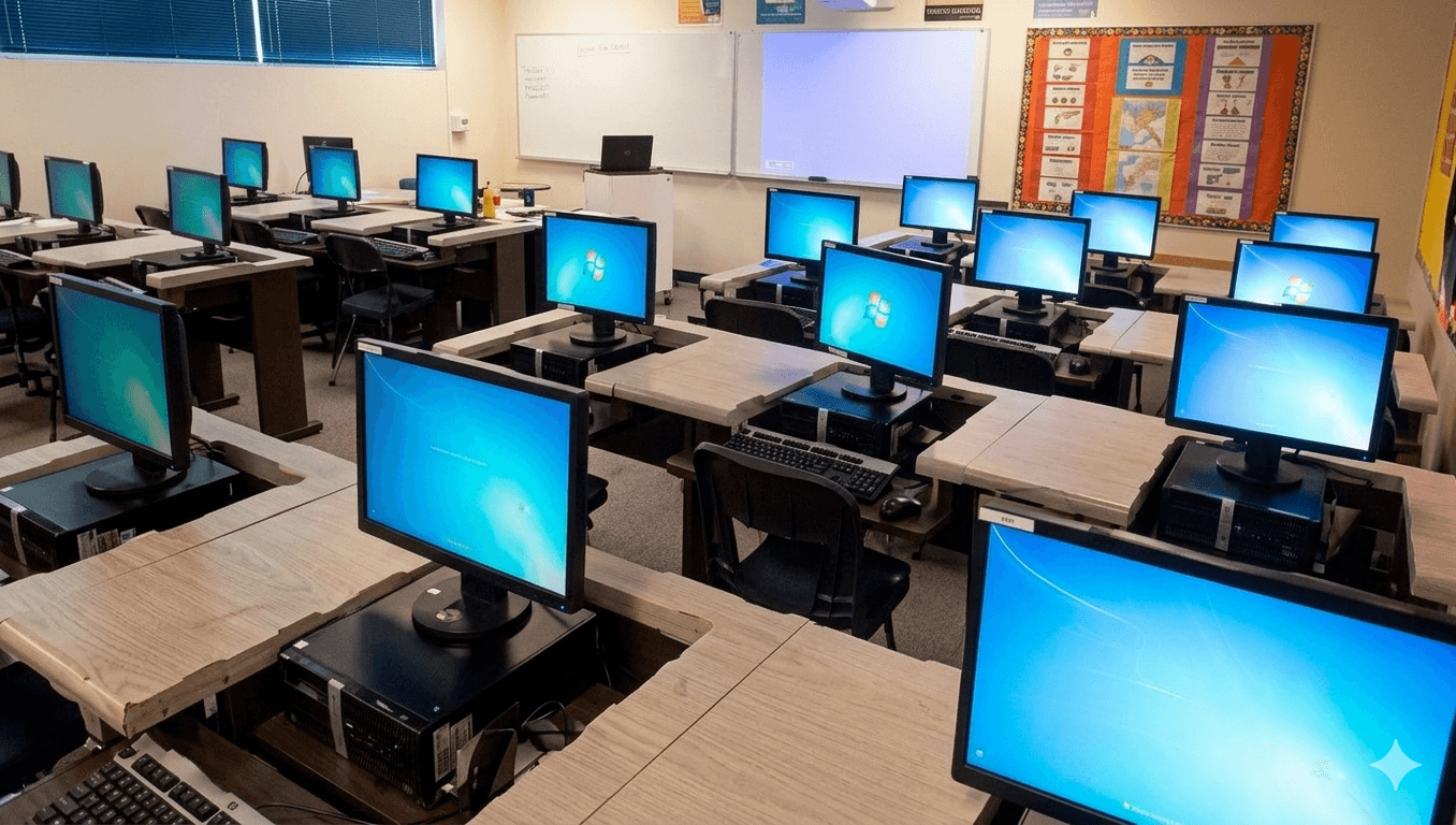 Equipped computer lab